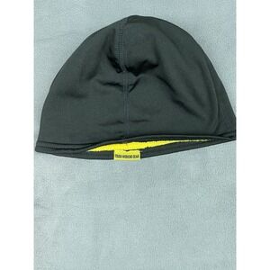 Firm Grip Beanie Adult One Size Black Yellow Hat Cap Skull Cap Fleece Lined Work